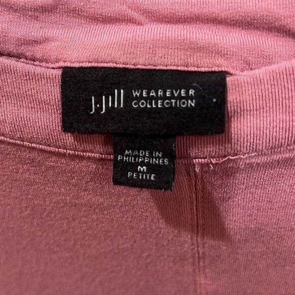 J.Jill Wearever Collection Oversized Dusty Pink Tee Size M Petite - Picture 3 of 11